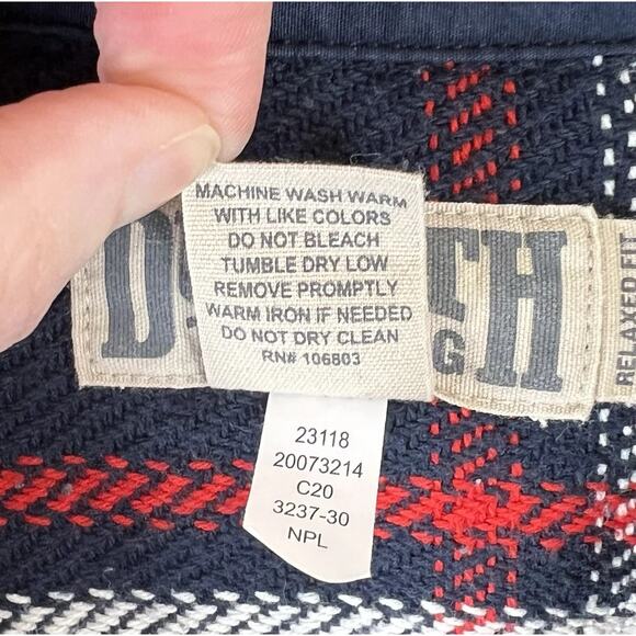 Duluth Trading Company Mens Lot of 2 Shackets Sz L Plaid Cabincore Classic Work - Picture 12 of 14